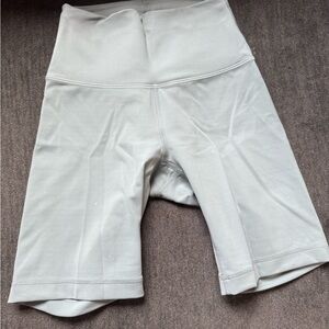 lululemon athletica Light Gray Bike Shorts